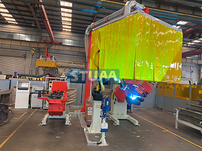 裝載機搖臂座粱、搖臂機器人焊接工作站